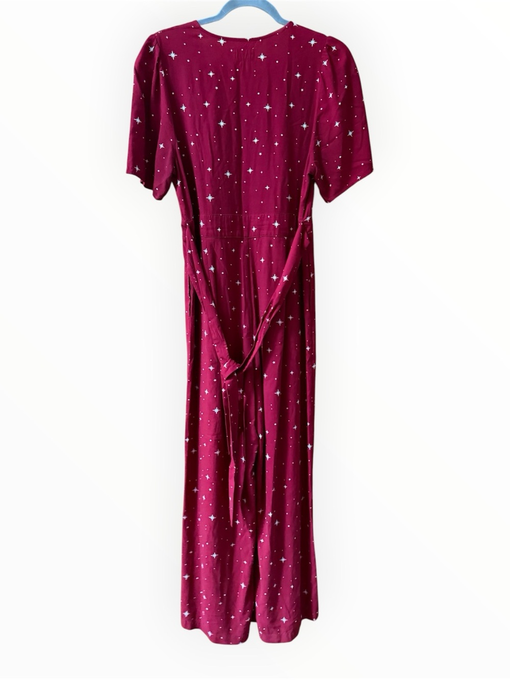 Marine Layer Lindy Jumpsuit in a red and white star print womens medium EUC - Picture 2 of 7